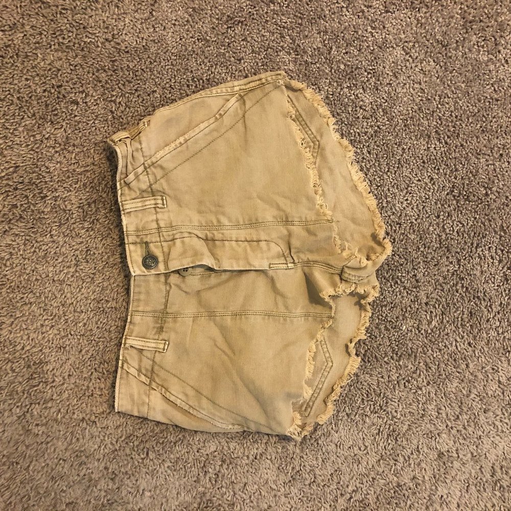 Free People Khaki Shorts
